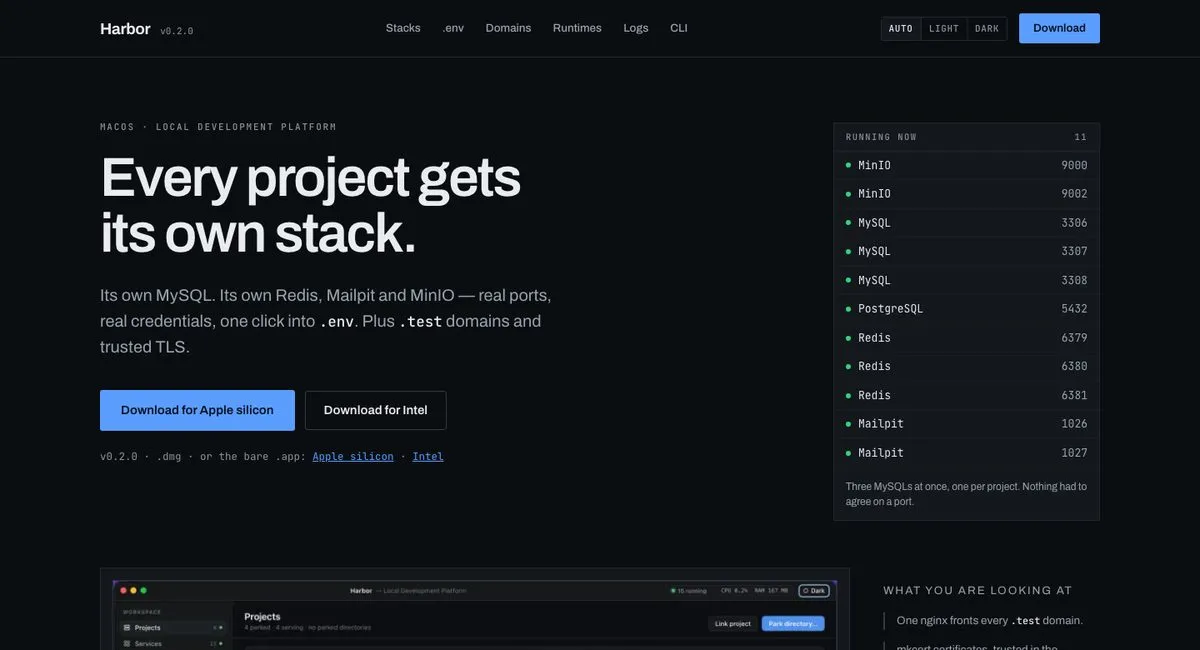 Harbor homepage